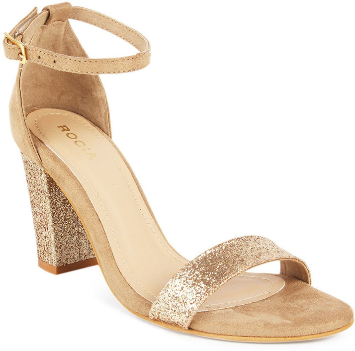 ROCIA Women Gold Heels - Buy ROCIA 