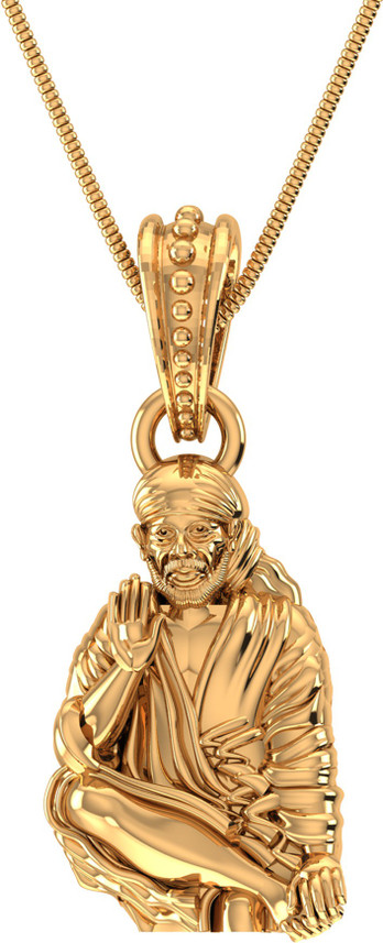 Gold sai baba pendant designs Clearance