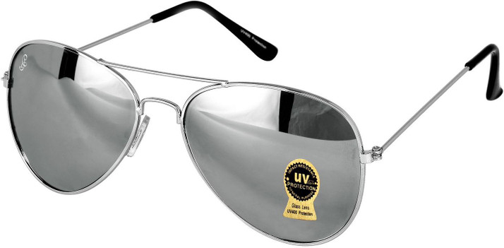 Buy PIRASO Aviator Sunglasses Silver