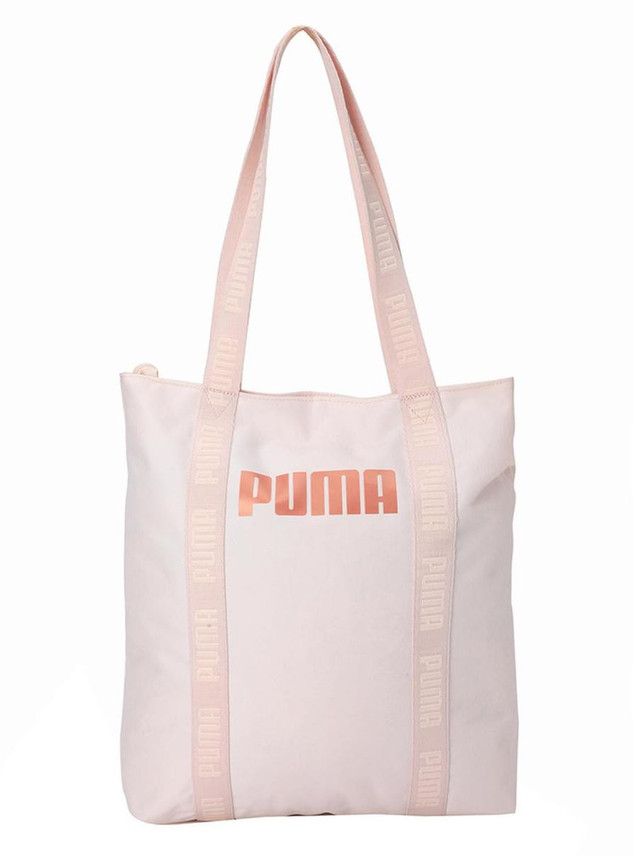 puma logo tote bag in pink