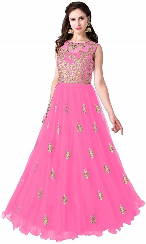 pink gown flipkart