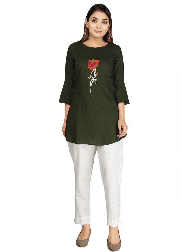 short kurti pant set