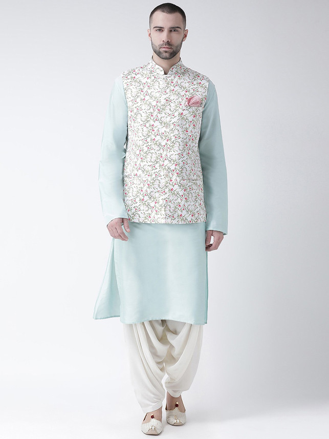 Kisah Men Kurta, Waistcoat and Dhoti 
