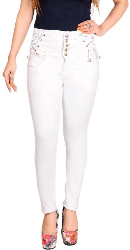 white jeans on flipkart