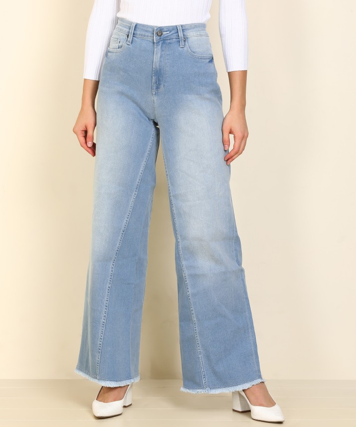 wide leg jeans women flipkart