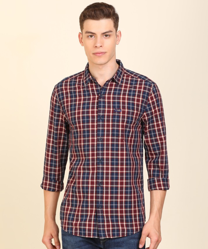 wrangler maroon shirt