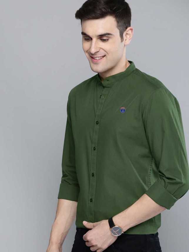 dark green shirt mens