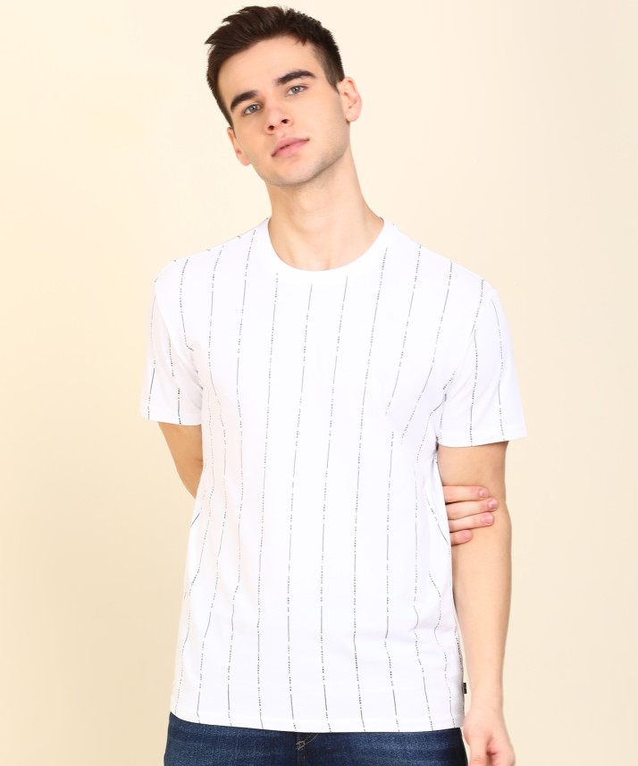 levi's black and white striped t shirt