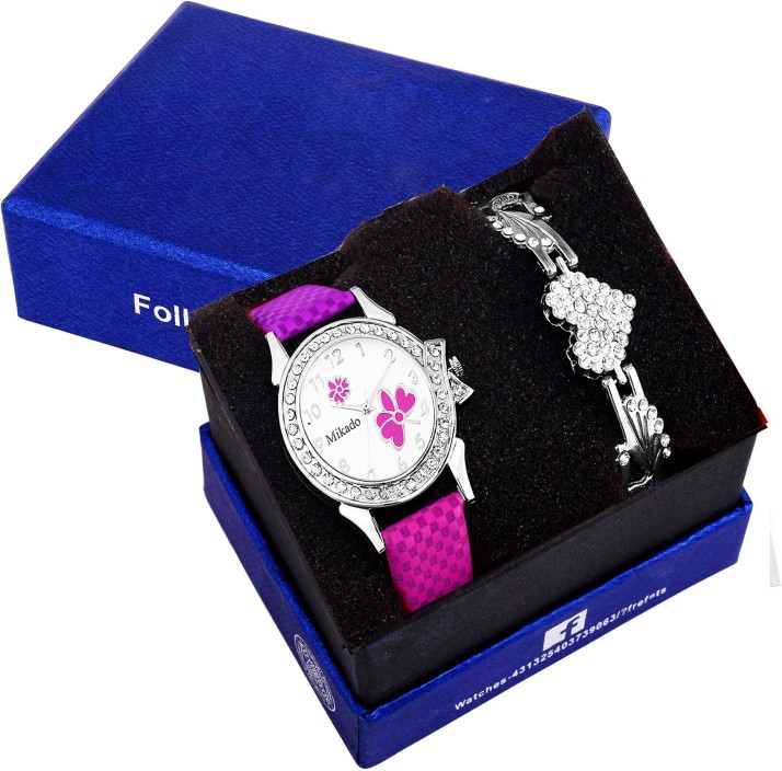 watch with bracelet set flipkart