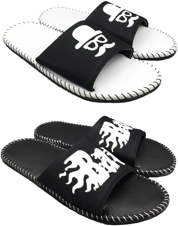 kapani black slide flip flop