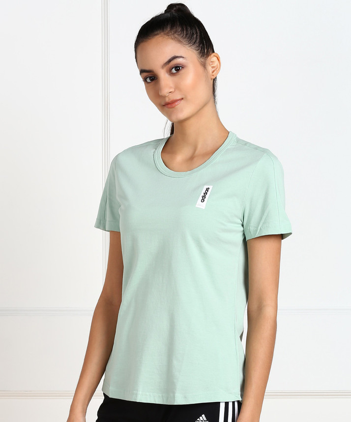 green adidas t shirt women's