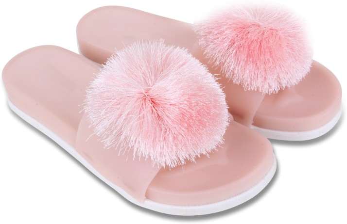 pink girls slippers