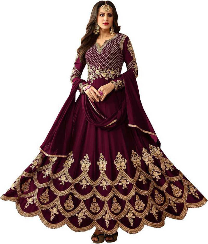 Fashion Naaree Silk Embroidered Gown 