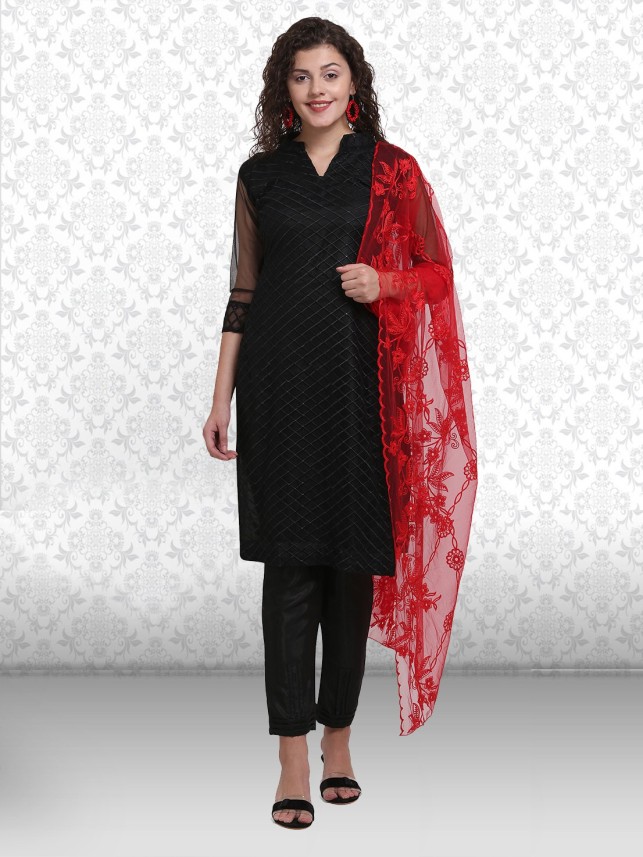 black salwar suit flipkart