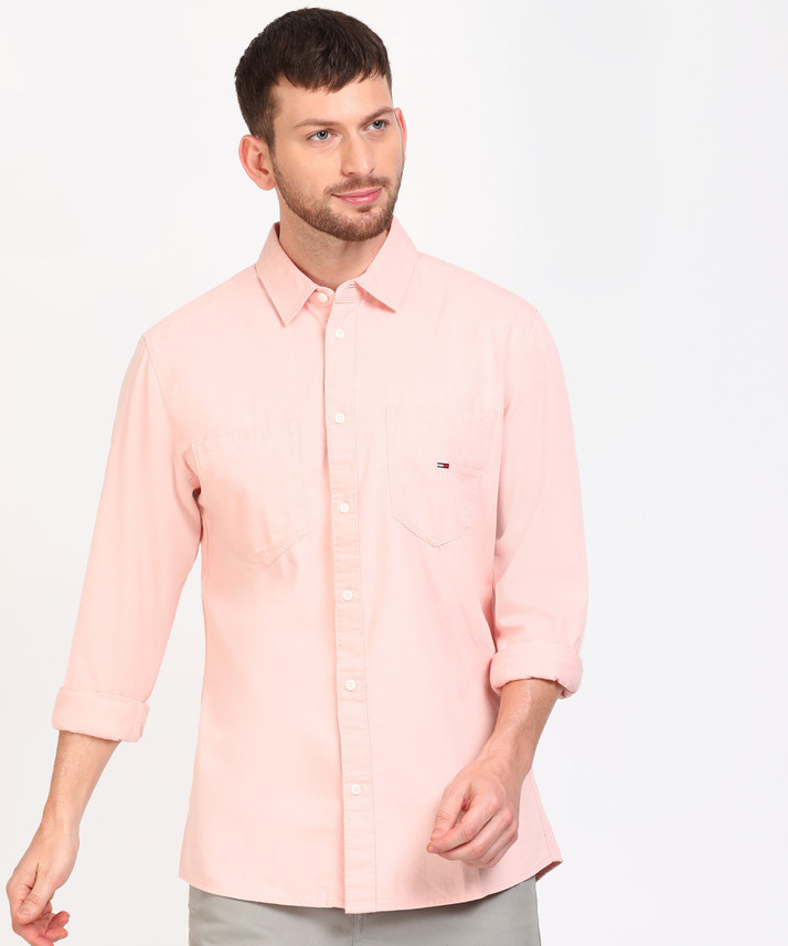 tommy jeans pink shirt