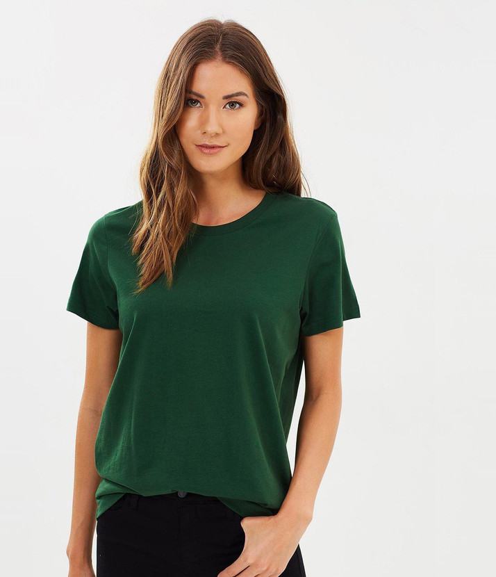 dark green round neck t shirt