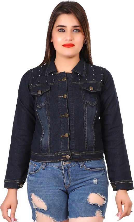 jeans coat for ladies flipkart