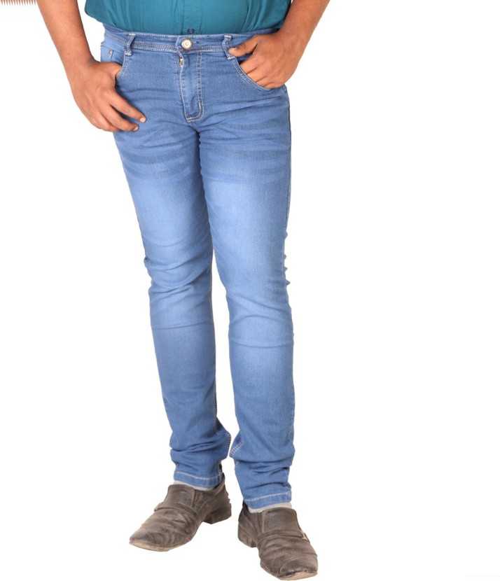 lzard regular men blue jeans