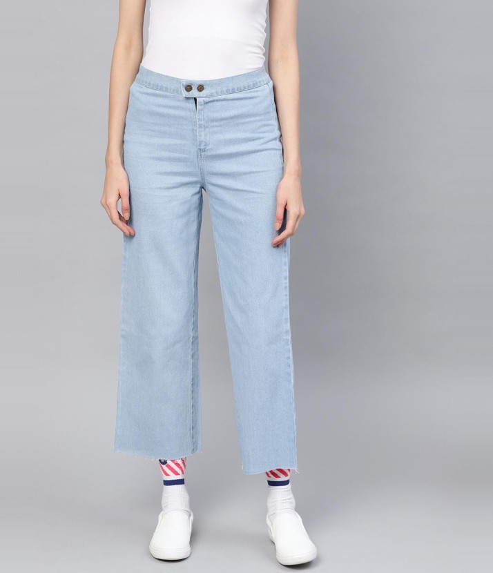 wide leg jeans women flipkart