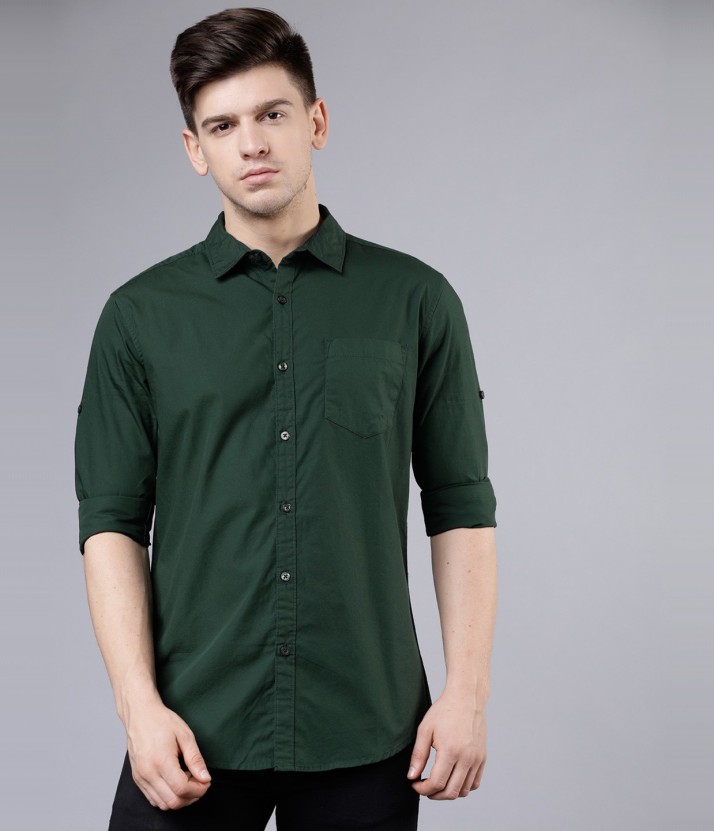 green colour shirt