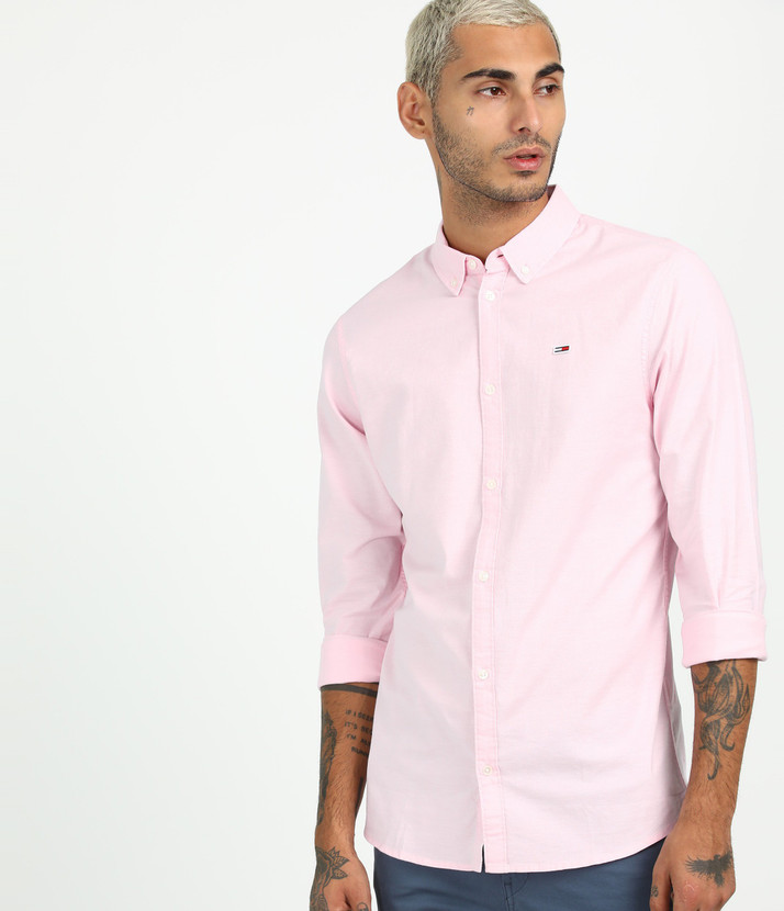tommy hilfiger pink shirt