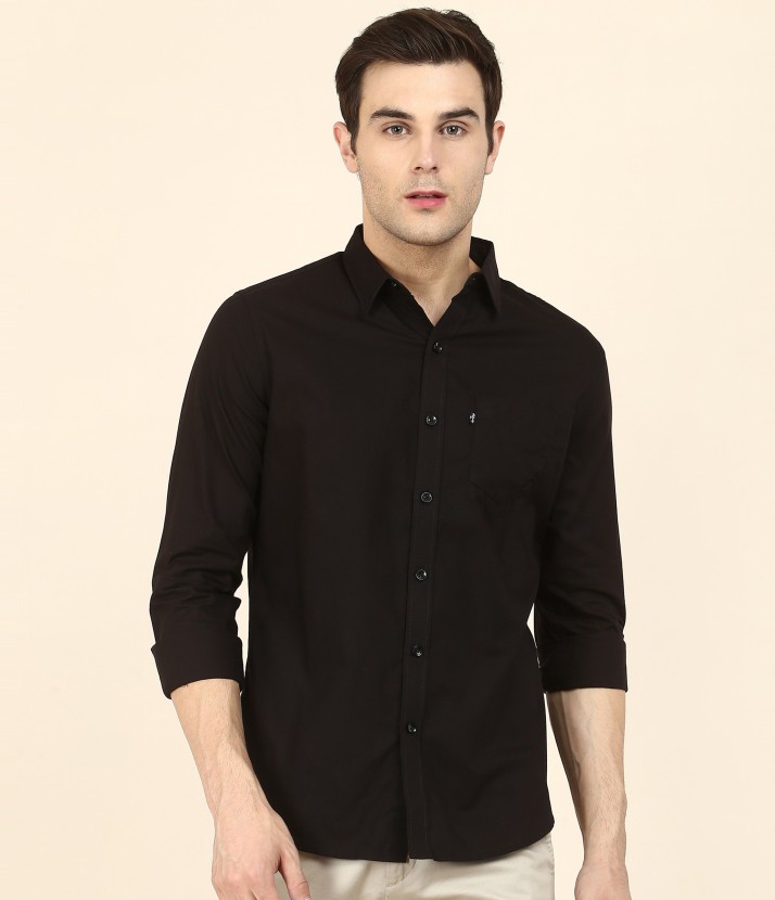 levis black denim shirt