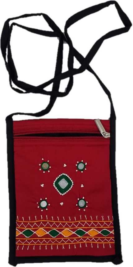 Purse-Sling bag-Cell Phone Bag-Passport Bag Crossbody/Shoulder-Handmade-ET