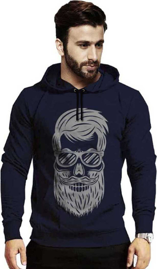 Sleeve Printed Men Sweatshirt 