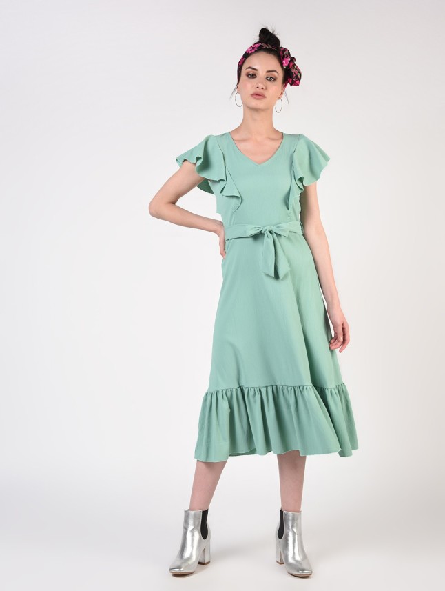 ruffle dress flipkart