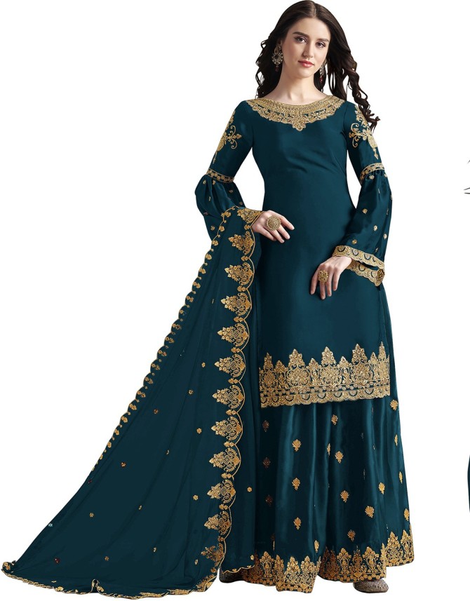 party wear sharara suit flipkart