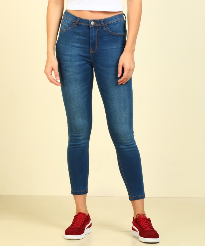 flying machine skinny women blue jeans