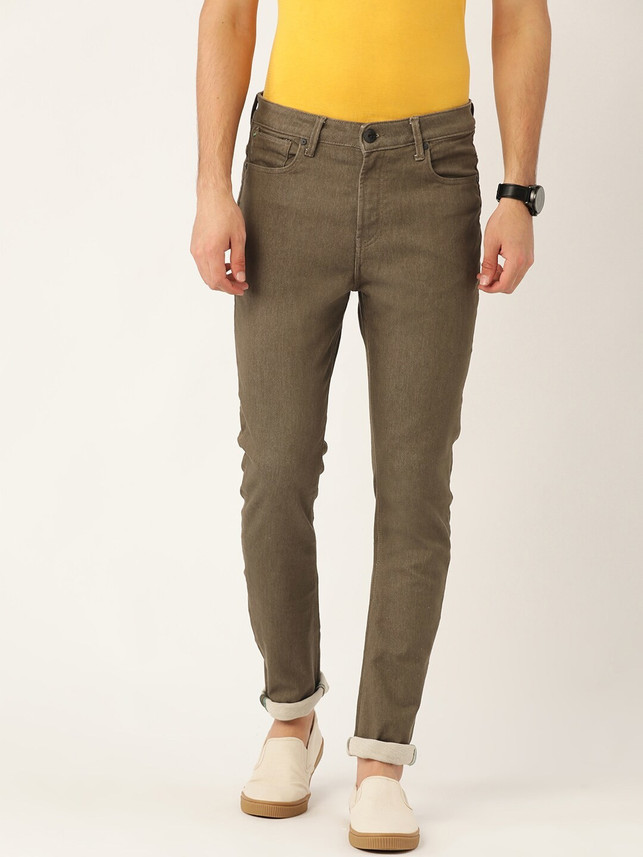 Benetton Regular Men Dark Green Jeans 