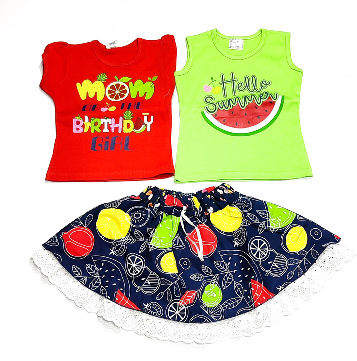 manish Girls Casual Top Skirt Price in 