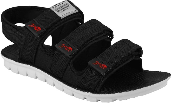 mens black sandals