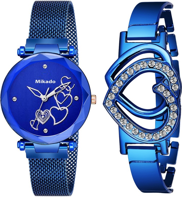 watch with bracelet set flipkart