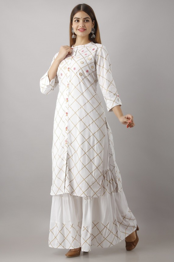 white sharara set online