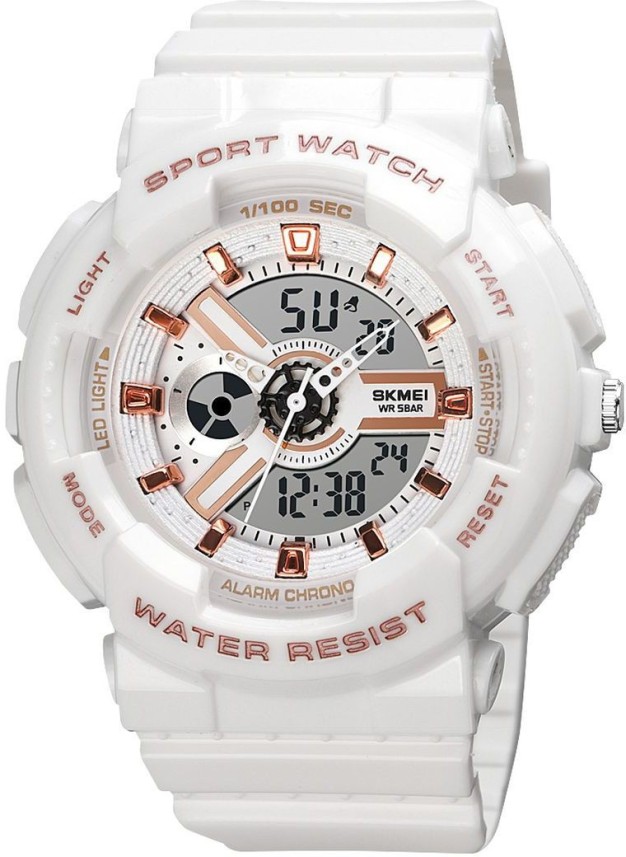 skmei white watch