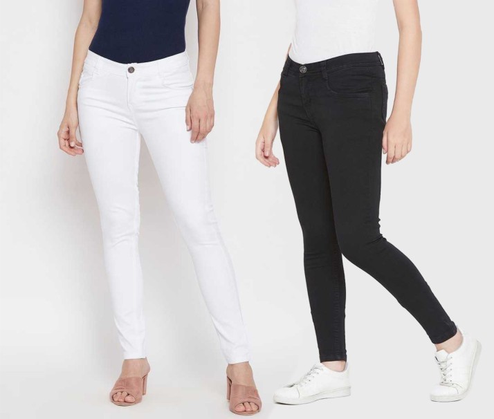 white jeans on flipkart