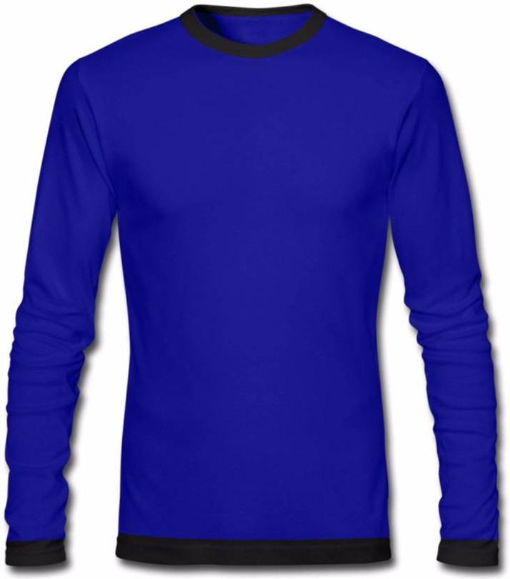 blue round neck t shirt