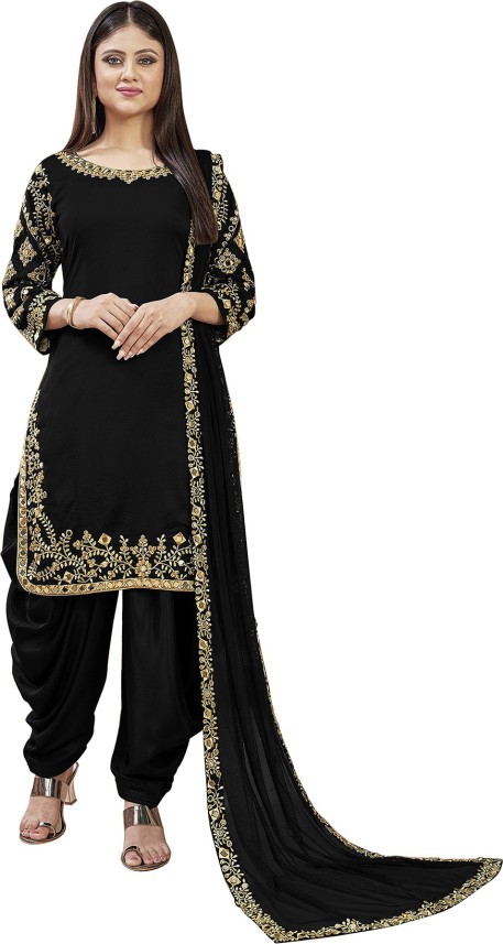 black salwar suit flipkart