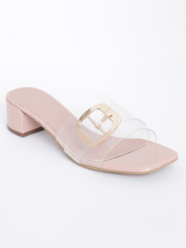 transparent block heels online