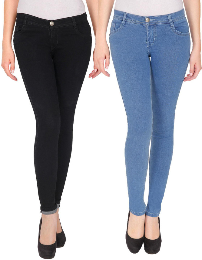 NJ's Skinny Women Multicolor Jeans 