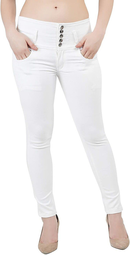 Hidden Love Regular Women White Jeans 