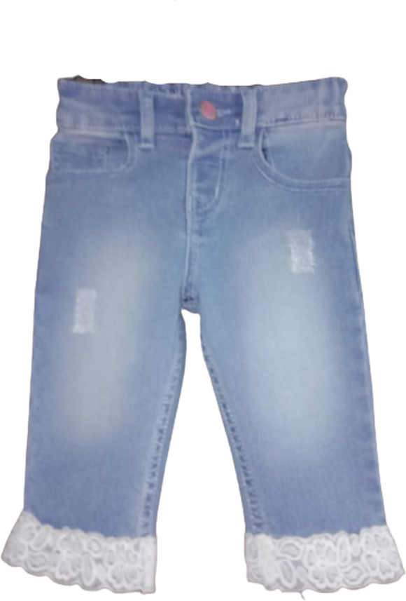 SPIKE DENIM CO Capri For Baby Girls 