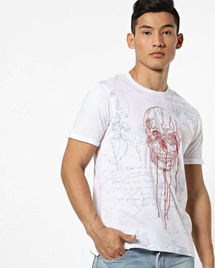 dnmx white t shirt