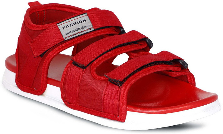 red sandals mens