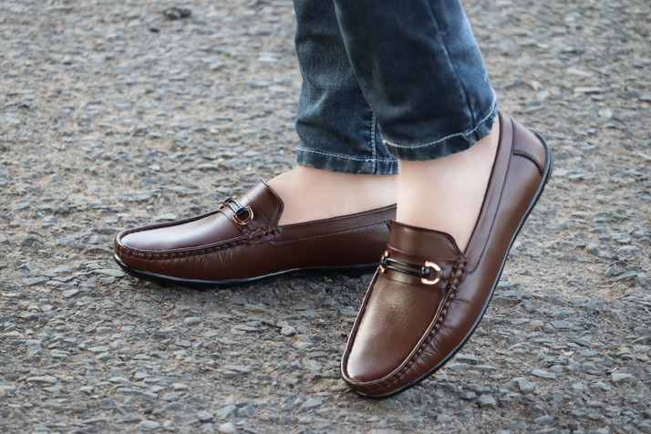 leather casual shoes