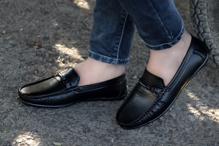 black loafer shoes flipkart