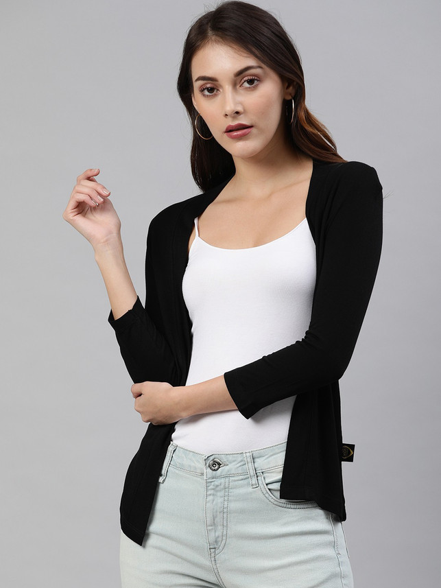 black shrug long sleeve