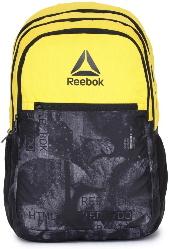 reebok backpack yellow